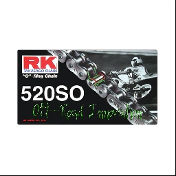 RK 520 SO O-Ring Chain-Silver for Kawasaki Mojave KSF250 1987-2004 (RK-520-SO-S-104L)