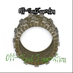 Off-Road Innovation Clutch Friction Plate Set-Premium for Kawasaki Tecate-3 KXT250 1984 (13088-1069R-K7-JP)