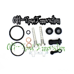 Nissin Brake Caliper Rebuild Kit-Rear for Kawasaki Tecate-4 KXF250 1987-1988 (T4-BrCal-RBK-R-N)