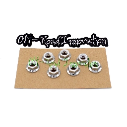 Off-Road Innovation Cylinder Head Flange Nut Kit-Chrome for Kawasaki Tecate-4 KXF250 1987-1988 (Nut-8mm-Fl-Ch-K7)
