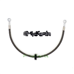 Off-Road Innovation Stainless Rear Brake Line Kit-Tinted for Kawasaki Tecate-3 KXT250 1984-1985 (T3-BrakeLine-Rr-A12-LS-Tn)
