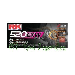 RK 520 EXW XW-Ring Chain-Silver for Kawasaki Tecate-3 KXT250 1984-1985 (RK-520-EXW-S-90L)