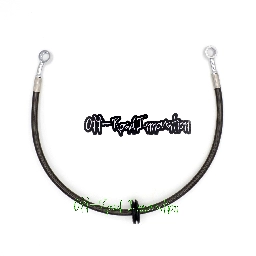 Off-Road Innovation Stainless Rear Brake Line Kit-Tinted for Kawasaki Tecate-3 KXT250 1986 (T3-BrakeLine-Rr-B1-LS-Tn)