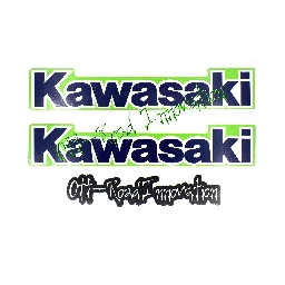 Off-Road Innovation Gas Tank Sticker Kit-Green Plastics for Kawasaki Tecate-3 KXT250 1985 (56014-1085R-K2)