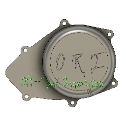 Off-Road Innovation Billet Left Side Engine Cover for Kawasaki Tecate-4 KXF250 1987-1988 (14031-1204R-AL-L-M)