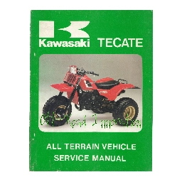 Kawasaki Service Manual for Kawasaki Tecate-3 KXT250 1984-1987 (99924-1046-02-Used)